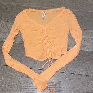 Alo yoga peach long sleeve top